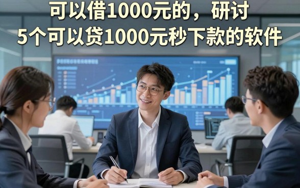 可以借1000元的，研讨​5个可以贷1000元秒下款的软件