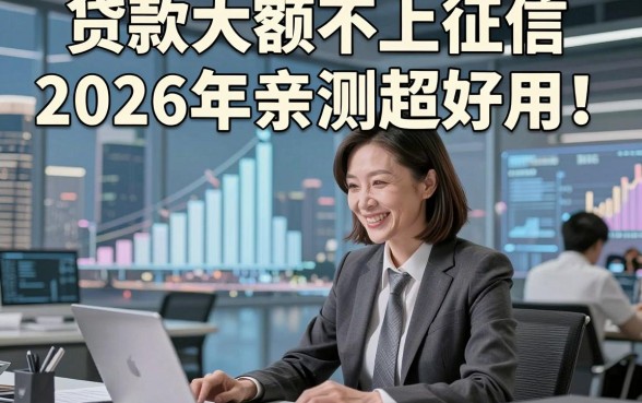 贷款大额不上征信2026年亲测超好用！本篇为您隆重揭秘！