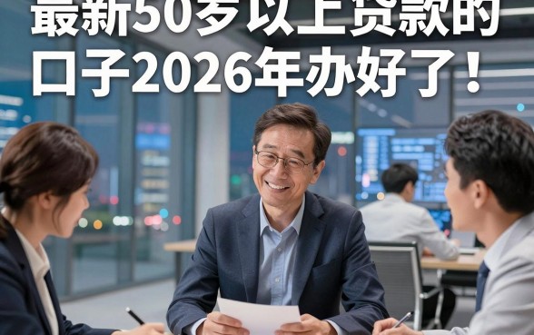 最新50岁以上贷款的口子2026年办好了！点评这五个最新50岁以上借款秒到账的口子