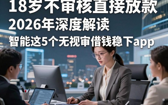 18岁不审核直接放款，2026年深度解读智能这5个无视审核借钱稳下app