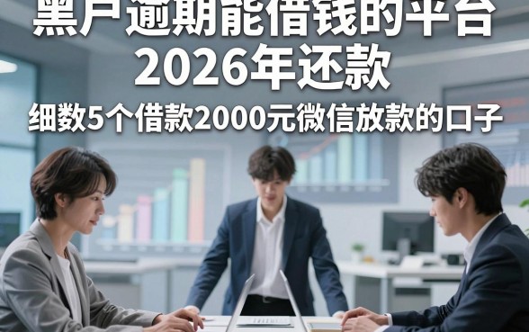 黑户逾期能借钱的平台2026年还款，细数5个借款2000元微信放款的口子