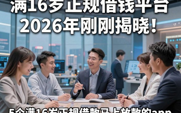 满16岁正规借钱平台2026年刚刚揭晓‌！同时介绍5个满16岁正规借款马上放款的app