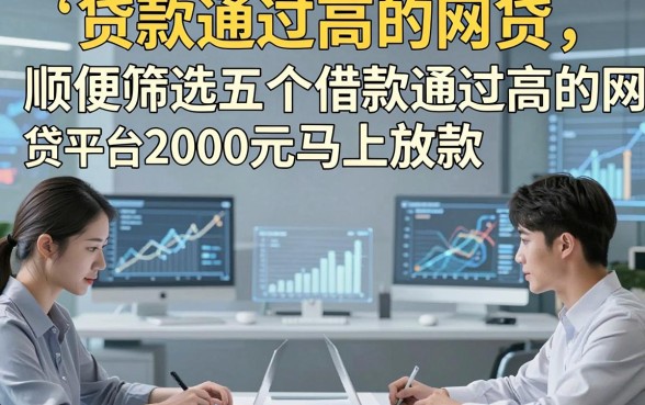 贷款通过高的网贷，顺便筛选五个借款通过高的网贷平台2000元马上放款