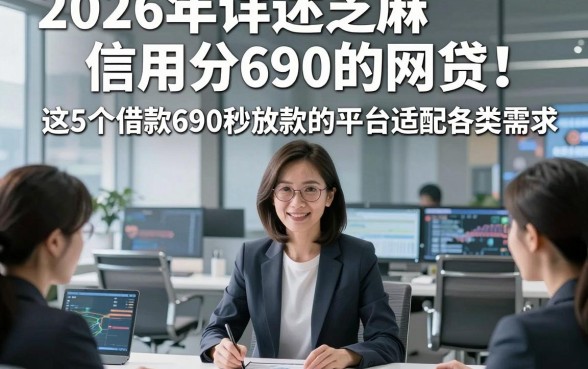 2026年详述芝麻信用分690的网贷！这5个借款690秒放款的平台适配各类需求