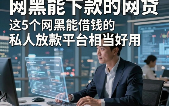 网黑能下款的网贷，这5个网黑能借钱的私人放款平台相当好用