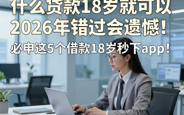 什么贷款18岁就可以2026年错过会遗憾！必申这5个借款18岁秒下app