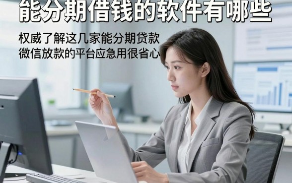 能分期借钱的软件有哪些，权威了解这几家能分期贷款微信放款的平台应急用很省心