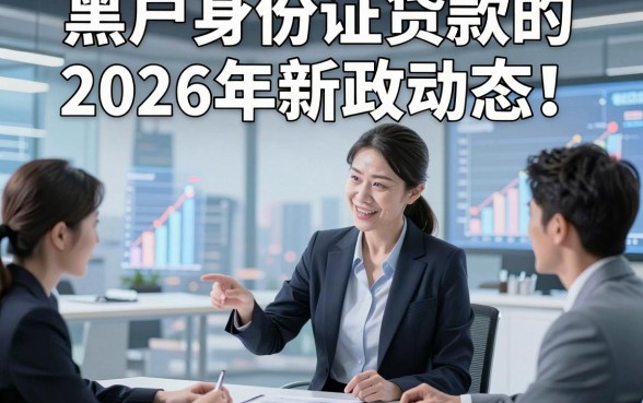 黑户身份证贷款的2026年新政动态！同时汇总5个黑户身份证借款的对软件要求不高