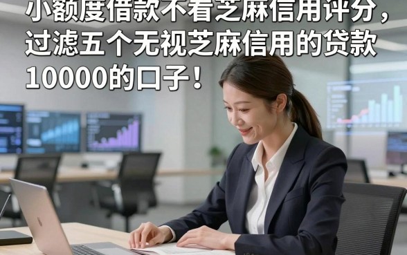 小额度借款不看芝麻信用评分，过滤五个无视芝麻信用的贷款10000的口子