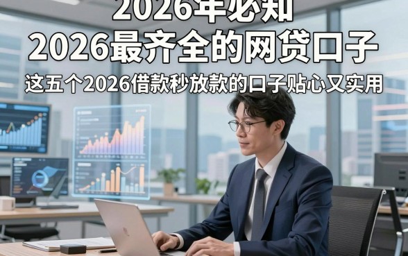 2026年必知​2026最齐全的网贷口子，这五个2026借款秒放款的口子贴心又实用