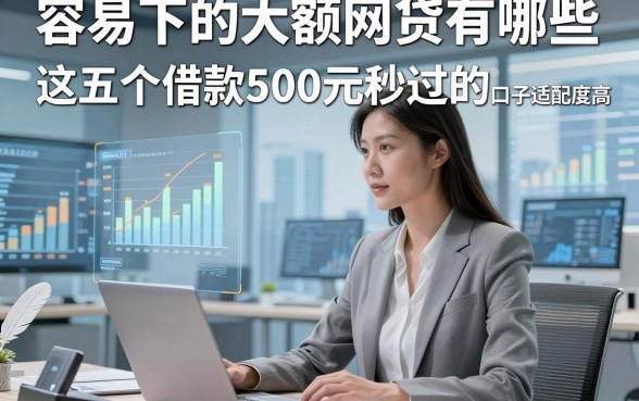 容易下的大额网贷有哪些，这五个借款500元秒过的口子适配度高