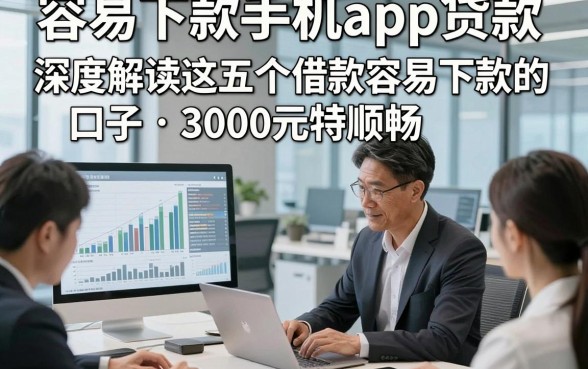 容易下款手机app贷款，深度解读这五个借款容易下款的口子3000元特顺畅