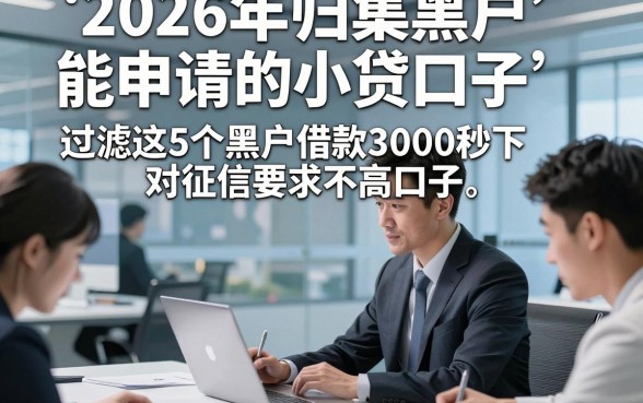 2026年归集黑户能申请的小贷口子，过滤这5个黑户借款3000秒下对征信要求不高口子
