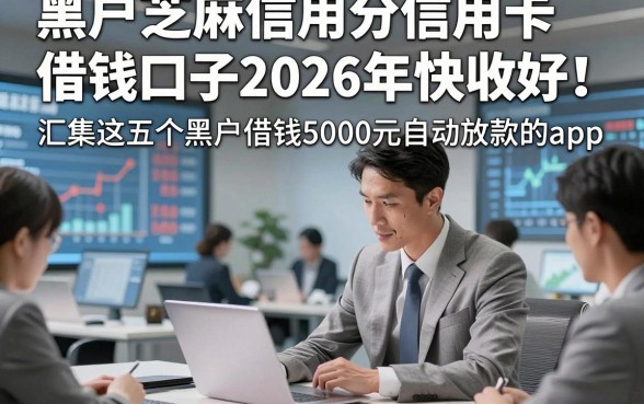 黑户芝麻信用分信用卡借钱口子2026年快收好！汇集这五个黑户借钱5000元自动放款的app