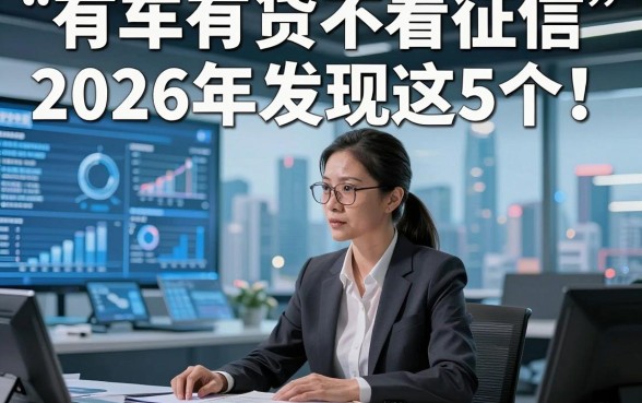 有车有贷不看征信2026年发现这5个！本篇为您详细评点！