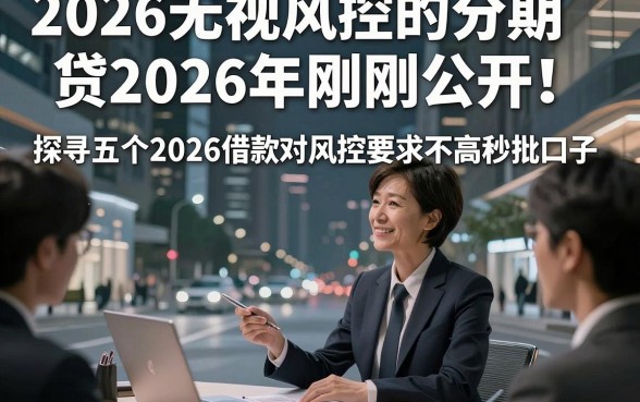 2026无视风控的分期贷2026年刚刚公开！探寻五个2026借款对风控要求不高秒批口子