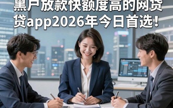 黑户放款快额度高的网贷app2026年今日首选！本篇探讨五个黑户借款稳下款的软件