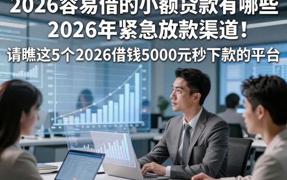 2026容易借的小额贷款有哪些2026年紧急放款渠道！请瞧这5个2026借钱5000元秒下款的平台