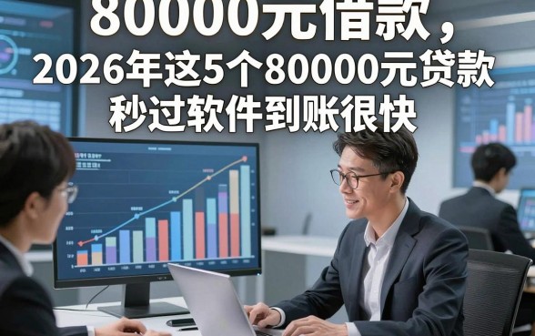 80000元借款,2026年这5个80000元贷款秒过软件到账很快