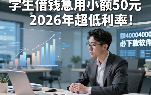 学生借钱急用小额50元2026年超低利率！综括这5个学生贷款急用小额4000必下款软件