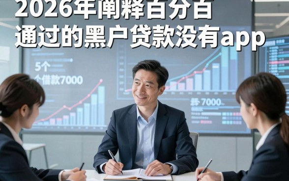 2026年阐释百分百通过的黑户贷款没有app，顺道推荐5个借款7000元容易下款对黑户要求不高app