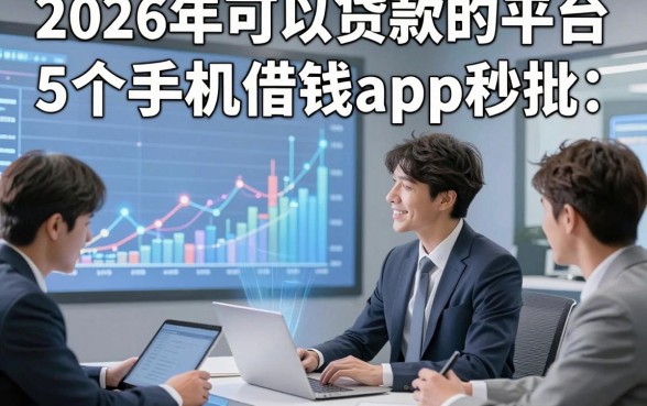2026年可以贷款的平台，介绍5个手机借钱app秒批