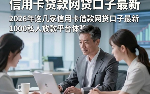 信用卡贷款网贷口子最新，2026年这几家信用卡借款网贷口子最新1000私人放款平台体验超顺