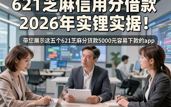 621芝麻信用分借款2026年实锤实据！带您展示这五个621芝麻分贷款5000元容易下款的app