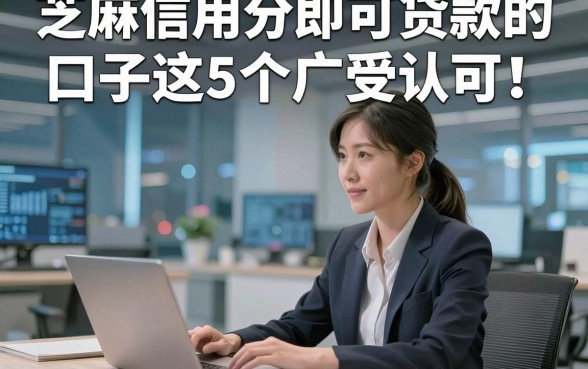 芝麻信用分即可贷款的口子这5个广受认可！本文为您详细推荐！