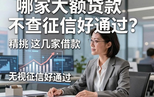 哪家大额贷款不查征信好通过,精挑这几家借款无视征信好通过软件