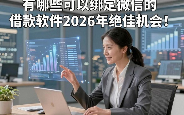 有哪些可以绑定微信的借款软件2026年绝佳机会！本篇为您全面深挖！