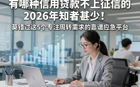 有哪种信用贷款不上征信的2026年知者甚少！莫错过这5个专注周转需求的靠谱应急平台