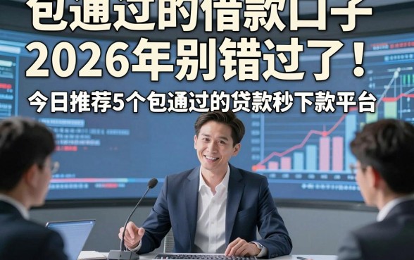 包通过的借款口子2026年别错过了！今日推荐5个包通过的贷款秒下款平台
