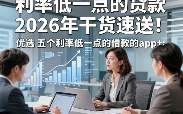 利率低一点的贷款2026年干货速送！优选​五个利率低一点的借款的app