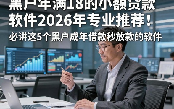 黑户年满18的小额贷款软件2026年专业推荐！必讲这5个黑户成年借款秒放款的软件