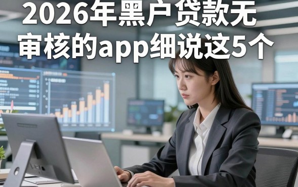 2026年黑户贷款无审核的app细说这5个，本篇为您全面聚合！