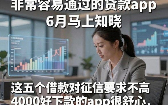 非常容易通过的贷款app6月马上知晓，这五个借款对征信要求不高4000好下款的app很舒心