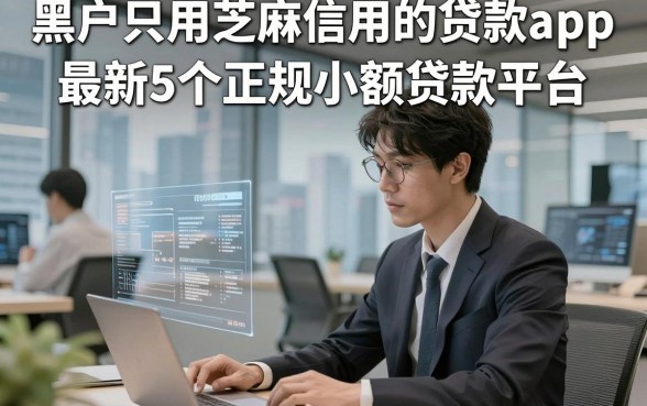 黑户只用芝麻信用的贷款app,最新5个正规小额贷款平台