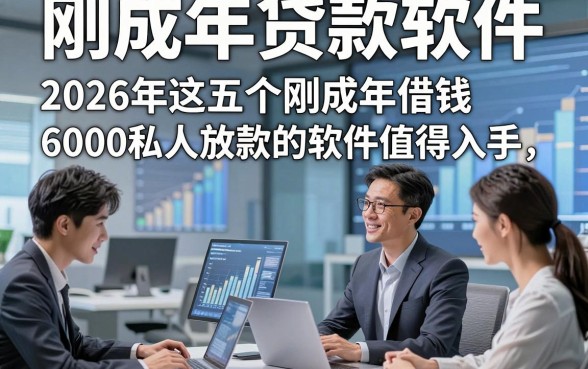 刚成年贷款软件，2026年这五个刚成年借钱6000私人放款的软件值得入手