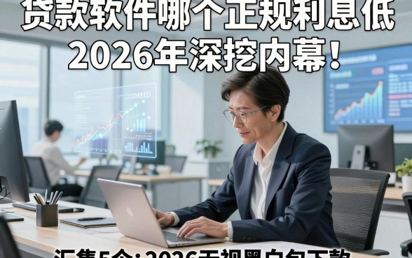 贷款软件哪个正规利息低2026年深挖内幕！顺便汇集5个2026无视黑白包下款