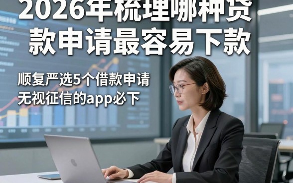 2026年梳理哪种贷款申请最容易下款，顺便严选5个借款申请无视征信的app必下