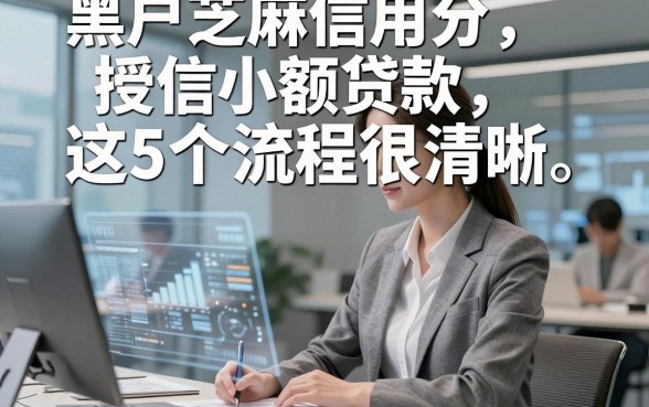 黑户芝麻信用分授信小额贷款这5个流程很清晰，本文为您精心列出！