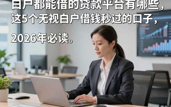 白户都能借的贷款平台有哪些，2026年必读​这5个无视白户借钱秒过的口子