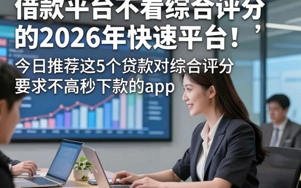 借款平台不看综合评分的2026年快速平台！今日推荐这5个贷款对综合评分要求不高秒下款的app