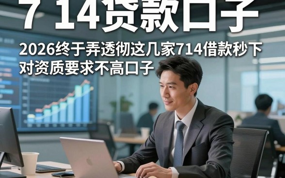 7 14贷款口子，2026终于弄透彻这几家714借款秒下对资质要求不高口子