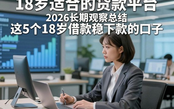 18岁适合的贷款平台，2026长期观察总结这5个18岁借款稳下款的口子