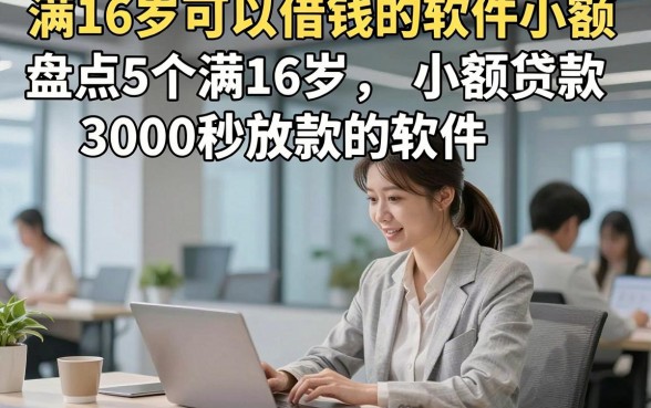满16岁可以借钱的软件小额，盘点5个满16岁小额贷款3000秒放款的软件