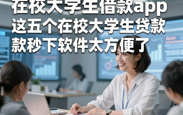 在校大学生借款app，解读这五个在校大学生贷款秒下软件太方便了