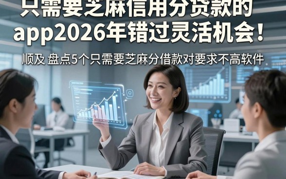 只需要芝麻信用分贷款的app2026年错过灵活机会！顺便盘点5个只需要芝麻分借款对要求不高软件