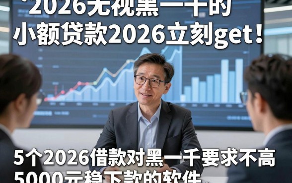 2026无视黑一千的小额贷款2026立刻get！讲说​5个2026借款对黑一千要求不高5000元稳下款的软件